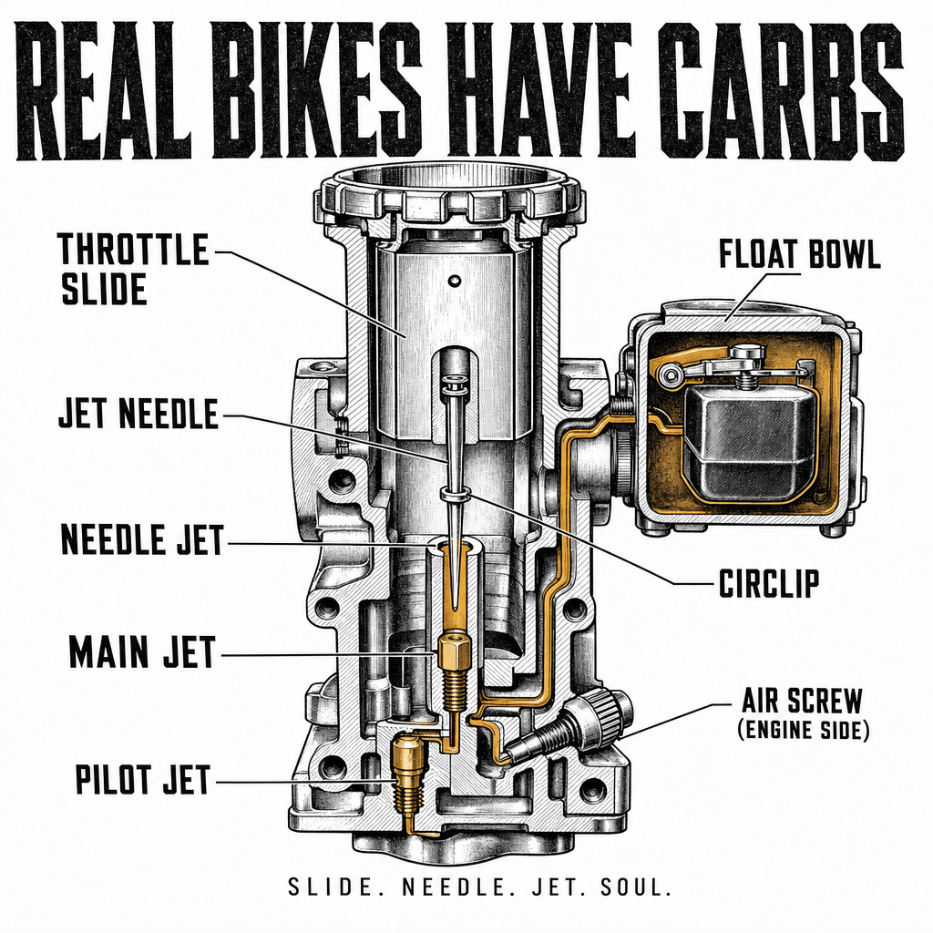 Real Bikes Have Carbs